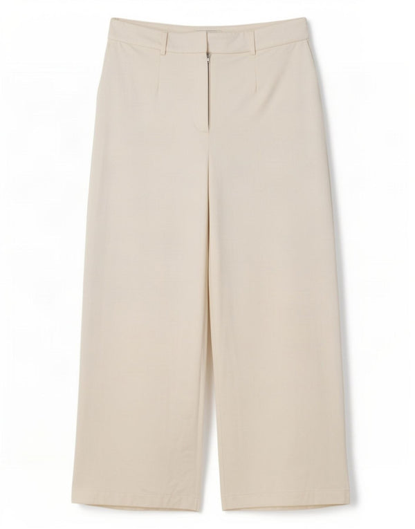 Marks & Spencer Γυναικείο Ψηλόμεσο Παντελόνι UK 16 Large W34 L30 Λευκό