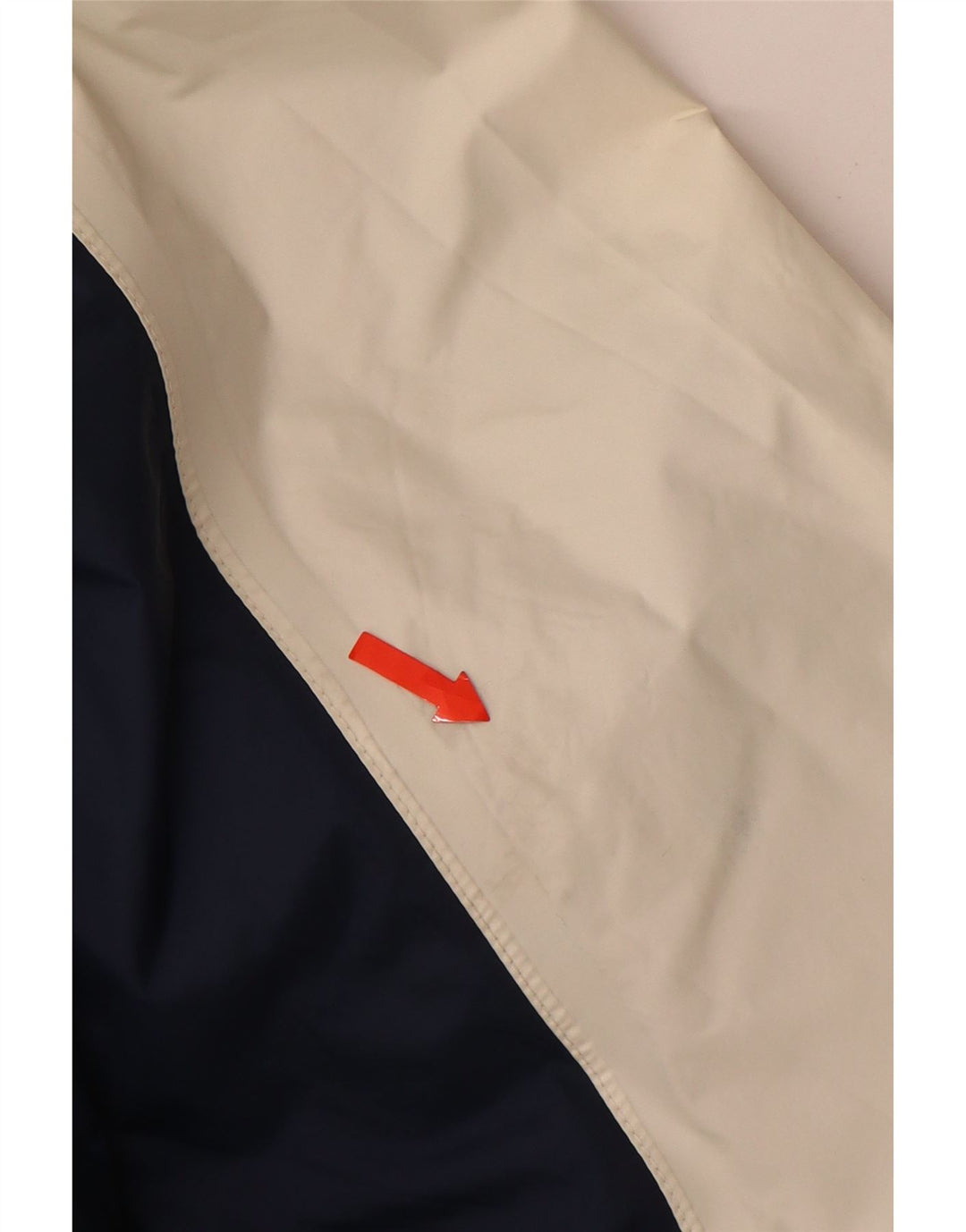 K-WAY Ανδρικό μπουφάν βροχής 2000 με κουκούλα UK 44 2XL Λευκό πολυαμίδιο