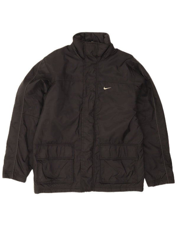 Ανδρικό μπουφάν Nike με επένδυση UK 36/38 μικρό μαύρο νάιλον