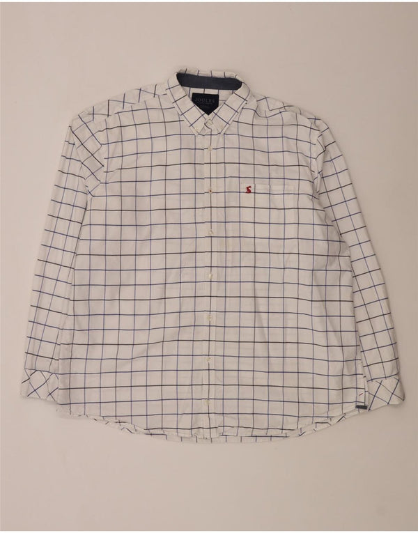 Joules Ανδρικό πουκάμισο Classic Fit 3XL White Check Cotton