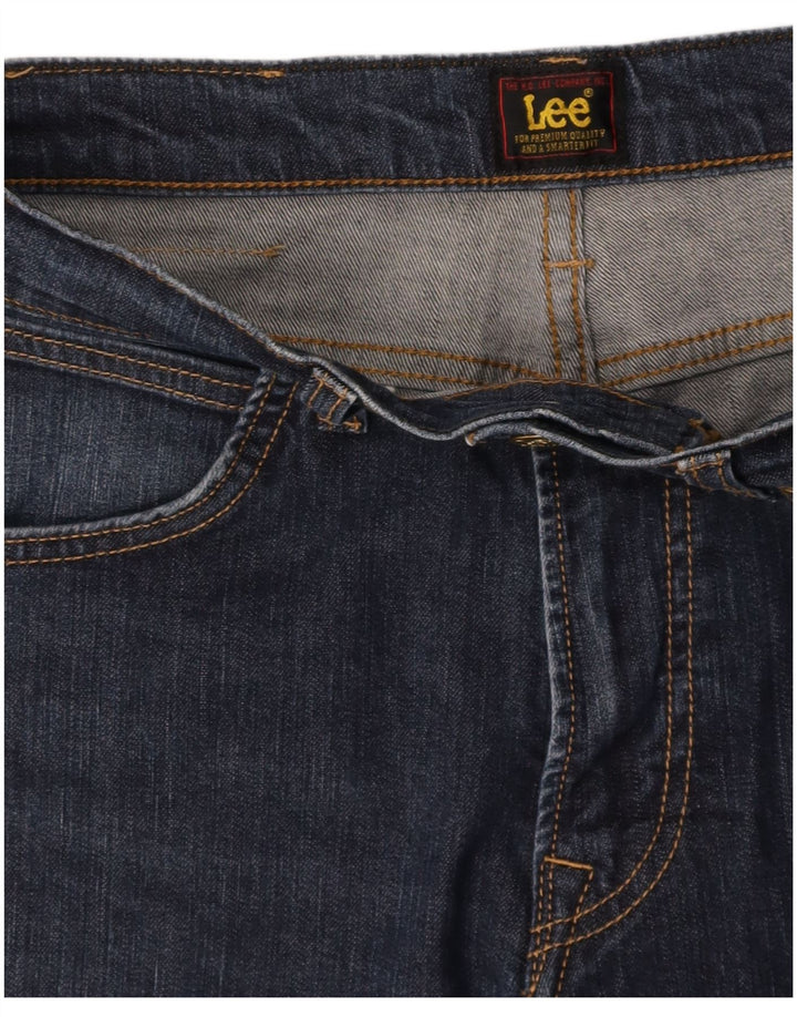 LEE Womens Straight Jeans W30 L30 Navy Blue