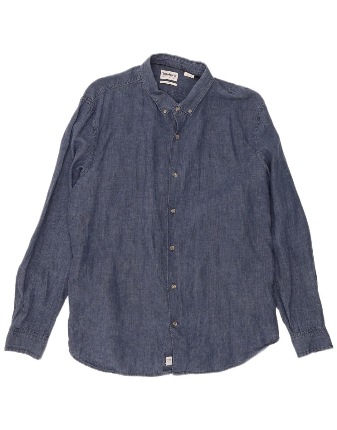 TIMBERLAND Ανδρικό πουκάμισο Slim Fit 2XL λινό Navy Blue