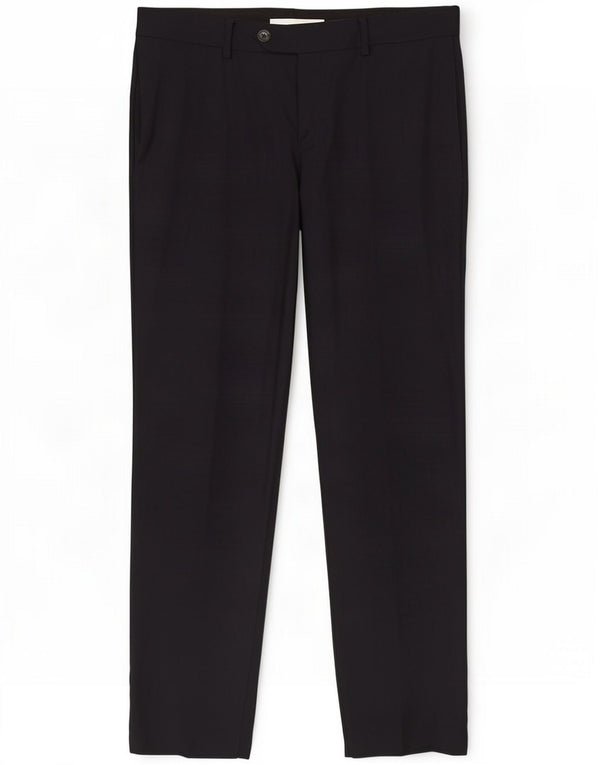 Emporio Armani Ανδρικό ίσιο παντελόνι EU 48 Medium W34 L30 Μαύρο μαλλί