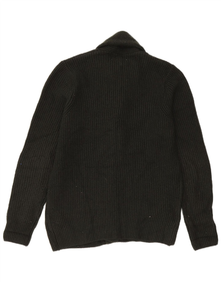Ανδρικό πουλόβερ ζακέτα Marks & Spencer Medium Khaki Polyester