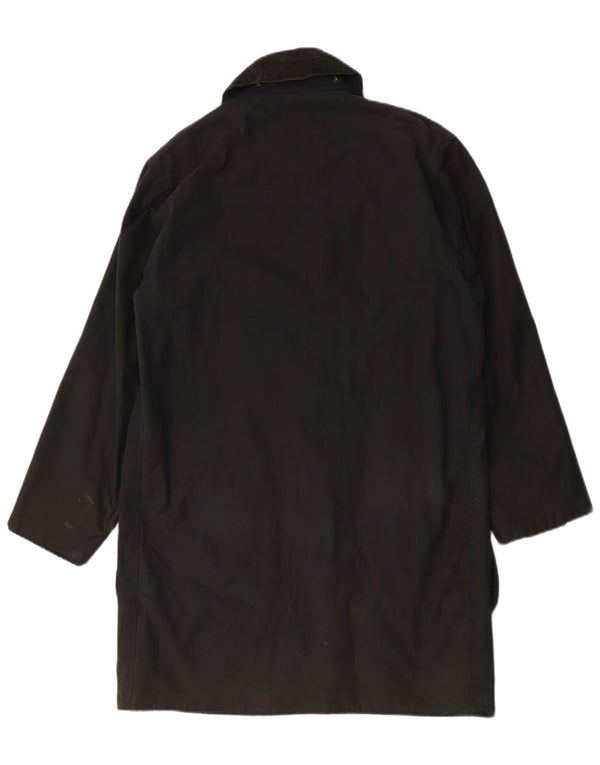 Ανδρικό παλτό Barbour Border Waxed Cotton UK 36 Small Black