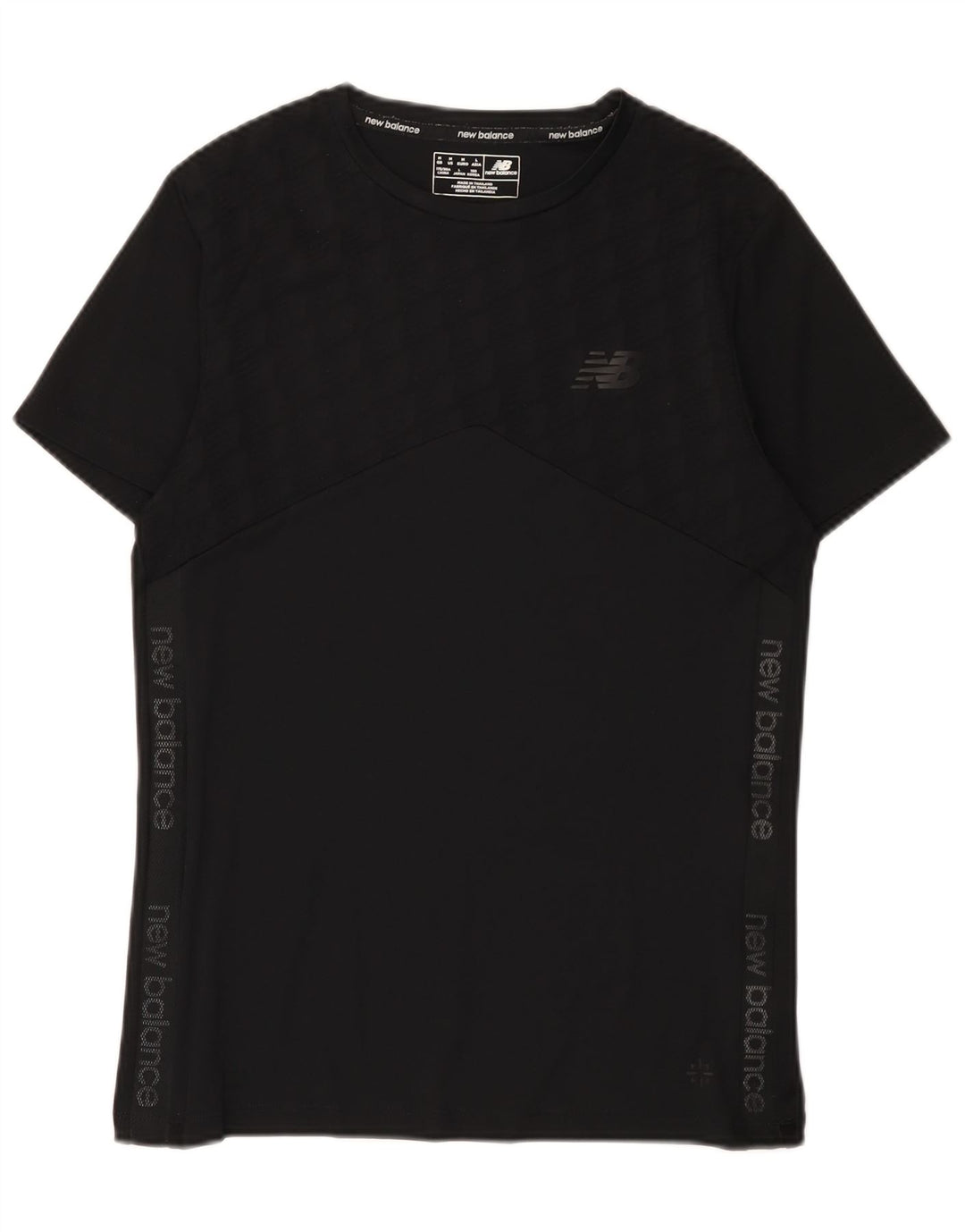 Ανδρικό γραφικό μπλουζάκι New Balance Top Medium Μαύρο Πολυεστέρας