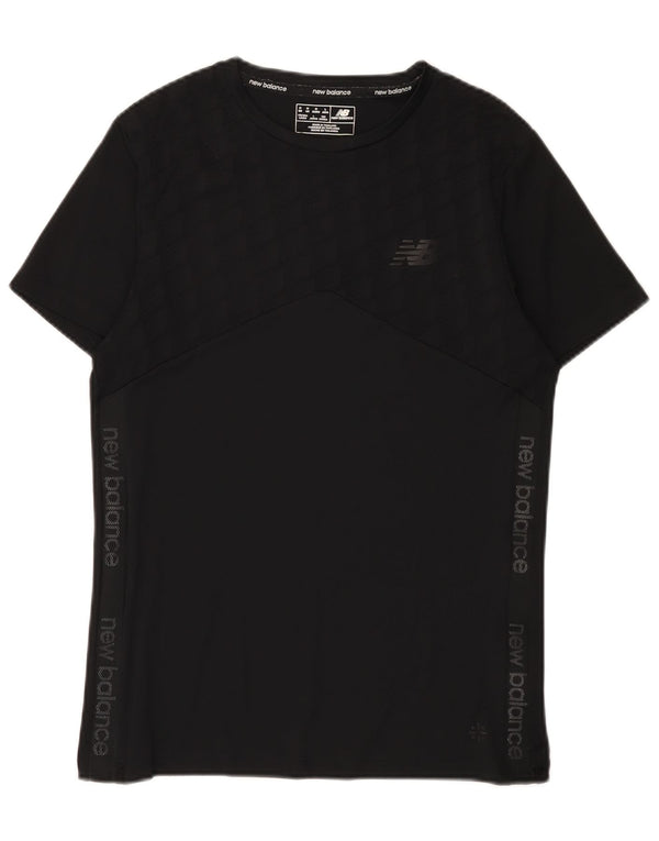 Ανδρικό γραφικό μπλουζάκι New Balance Top Medium Μαύρο Πολυεστέρας