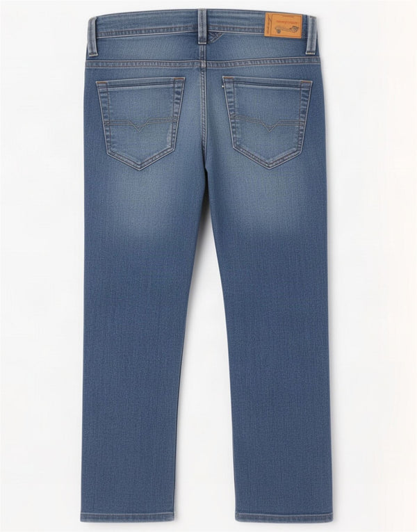 Diesel Boys Distressed Straight Jeans 15-16 Years W30 L26 Blue Cotton