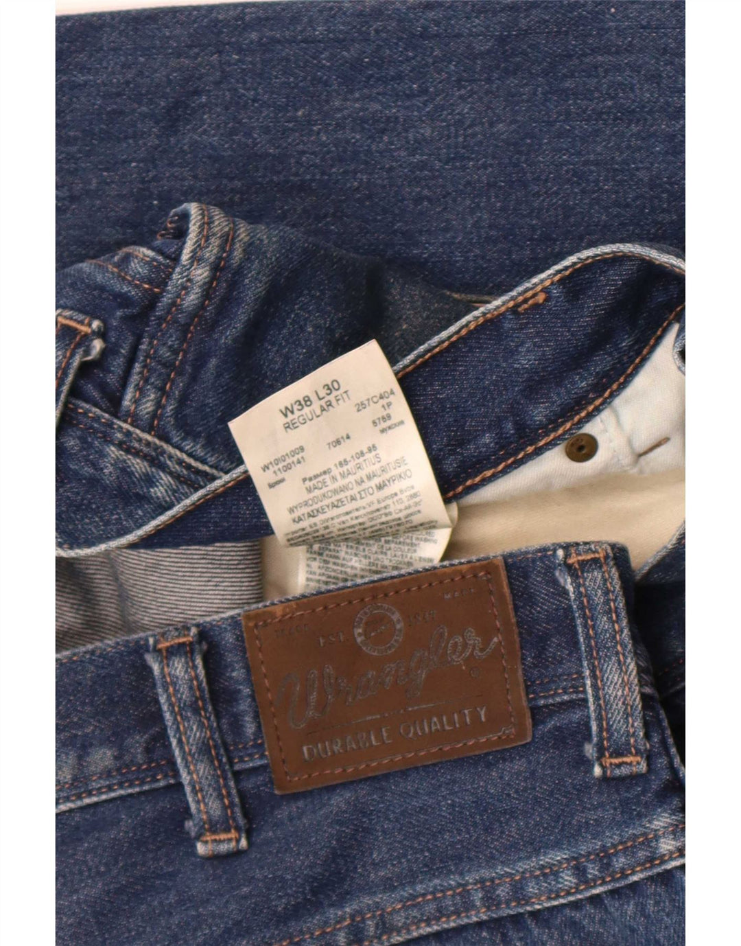 Γυναικείο Cropped Jeans Wrangler Regular Fit W38 L26 Μπλε βαμβακερό