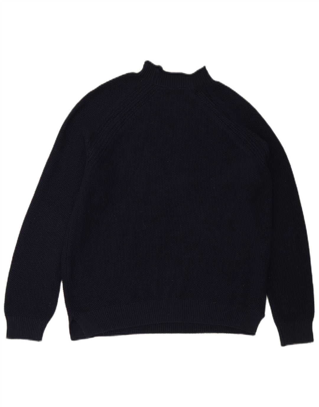 CREW CLOTHING Γυναικείο πουλόβερ με λαιμό χελώνα UK 12 Medium Navy Blue
