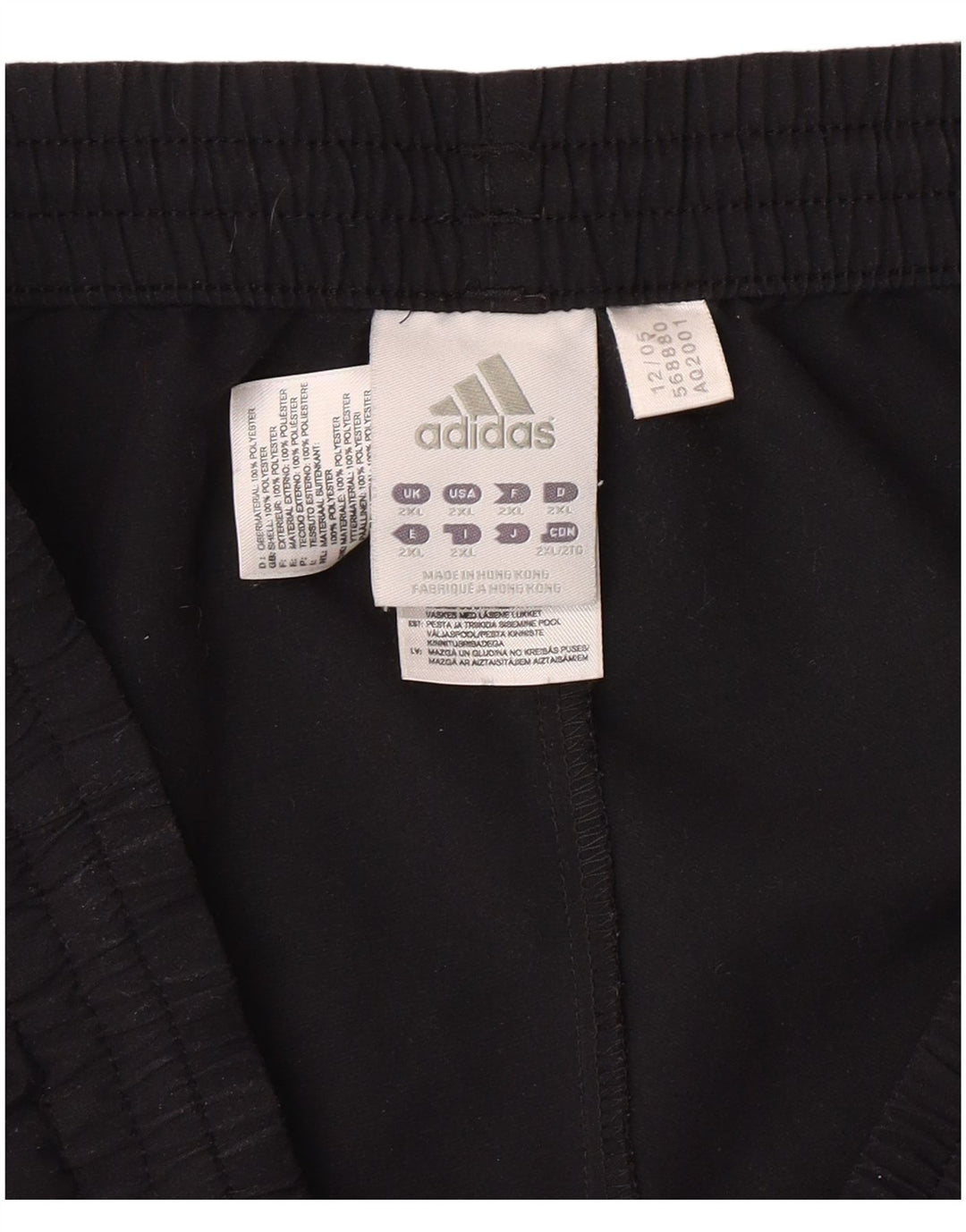 Ανδρική φόρμα ADIDAS Παντελόνι 2XL Μαύρο Πολυεστέρα