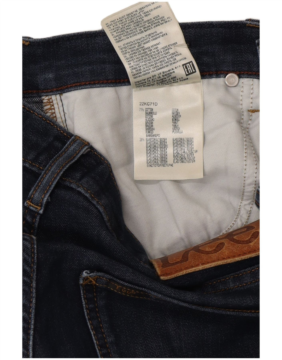 Lee Mens Daren Slim Jeans W29 L32 Navy Blue Cotton