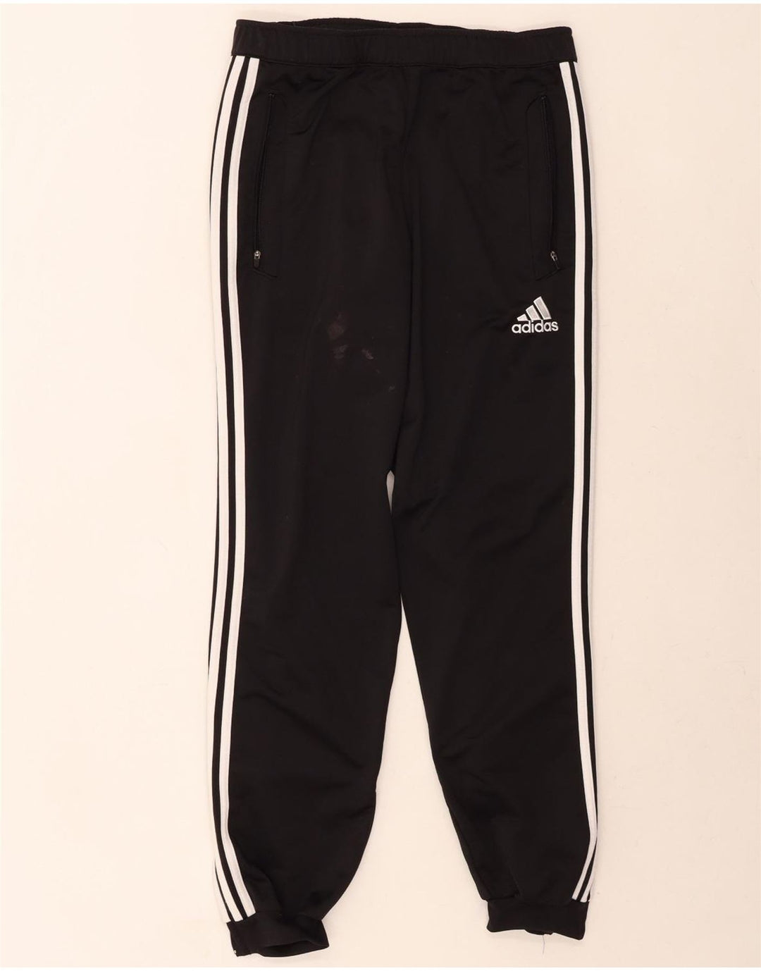 ADIDAS Mens Tracksuit Trousers Joggers Medium Black Polyester Vintage Adidas and Second-Hand Adidas from Messina Hembry 