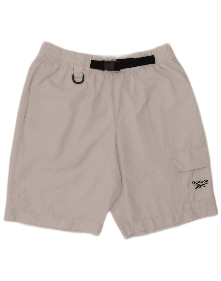 Ανδρικό αθλητικό σορτς Reebok Cargo μεγάλο λευκό πολυεστέρα