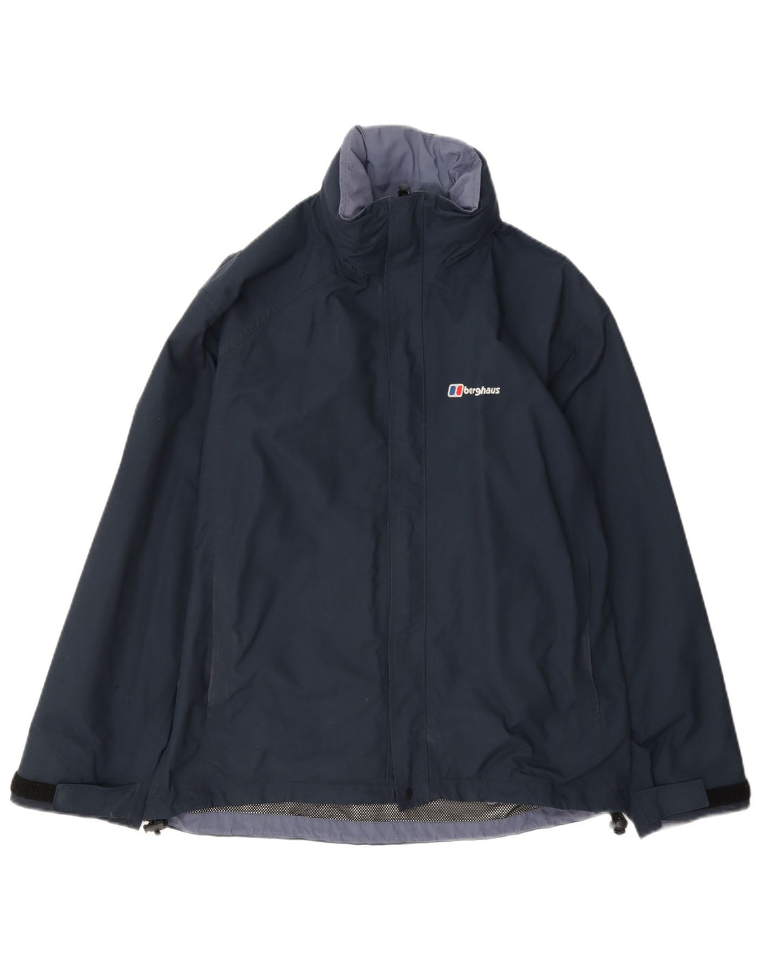 Berghaus Boys Hooded Rain Jacket 11-12 Years Navy Blue Nylon