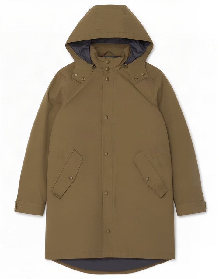 Massimo Dutti Ανδρικό μπουφάν Parka με κουκούλα UK 40 Large Khaki