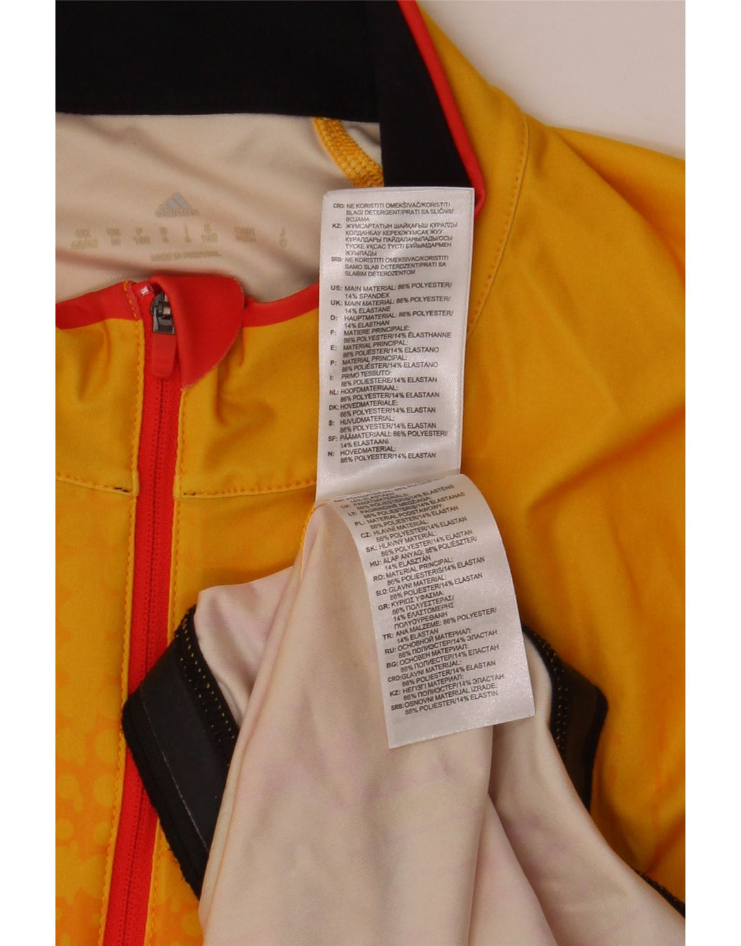 Γραφικό πουλόβερ ανδρική φόρμα ADIDAS Top UK 40/42 Medium Yellow Tie Dye