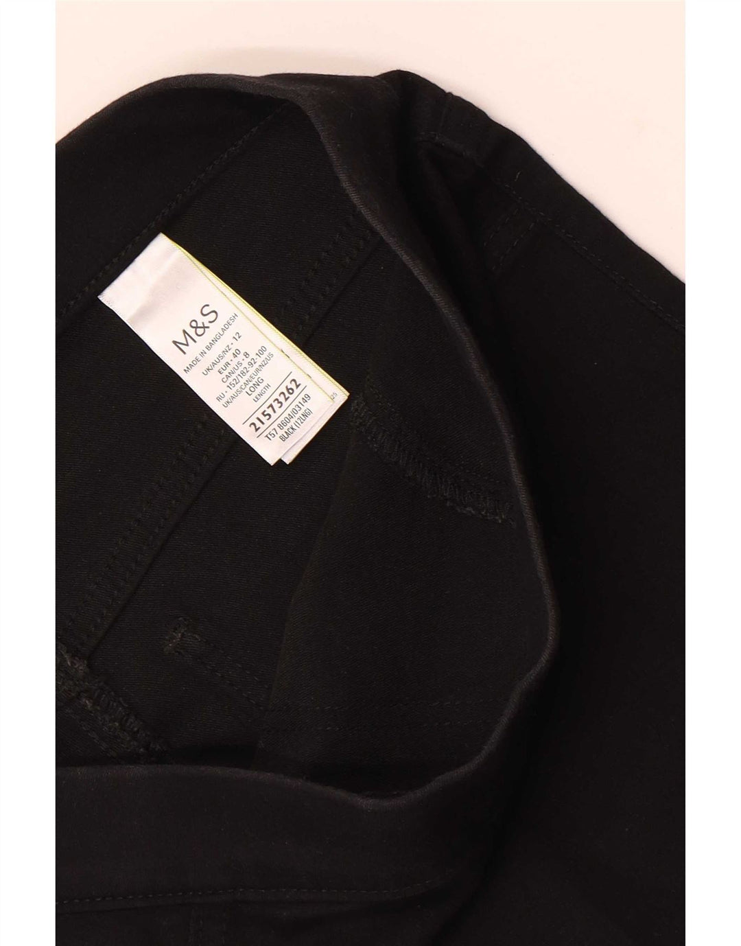 Marks & Spencer Γυναικεία Jegging Τζιν UK 12 Medium W30 L30 μαύρο βαμβακερό