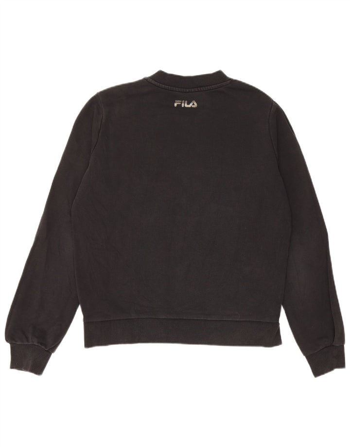 Fila Γυναικείο Φούτερ μεγάλου μεγέθους Jumper UK 6 XS Μαύρο βαμβακερό