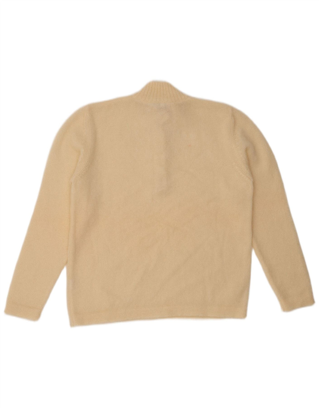 COLOMBO Γυναικείο πουλόβερ με λαιμό και κουμπιά IT 44 Medium Off White Mohair