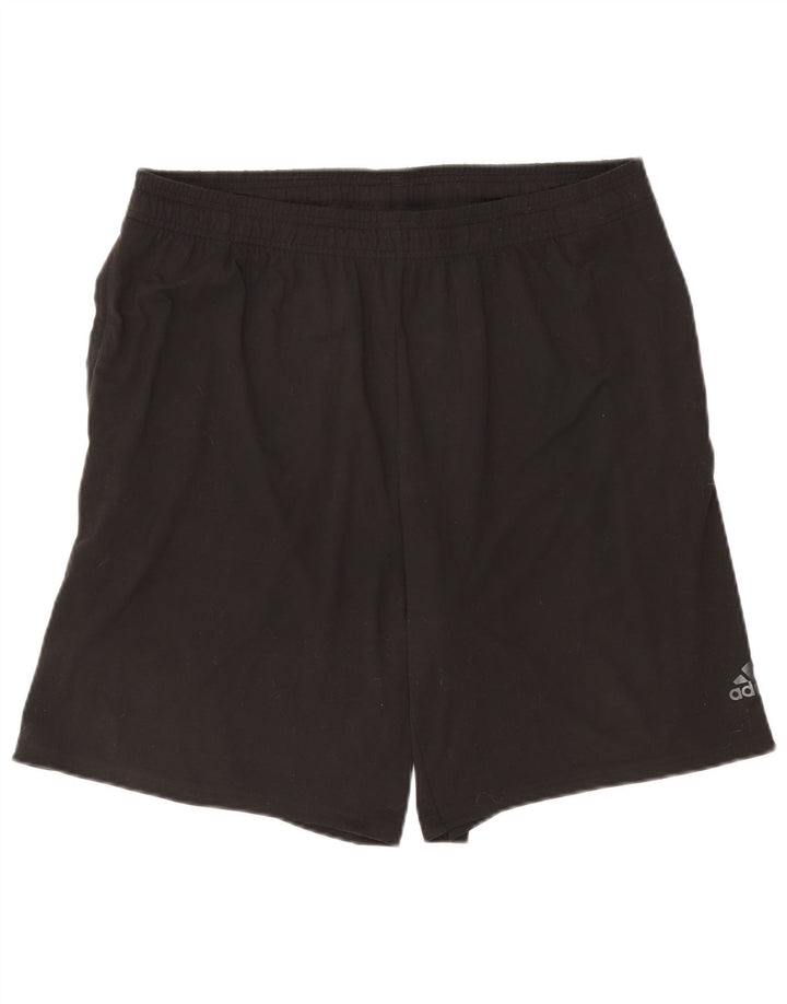 Ανδρικό σορτς Adidas Climalite Sport μεγάλο μαύρο πολυεστέρα