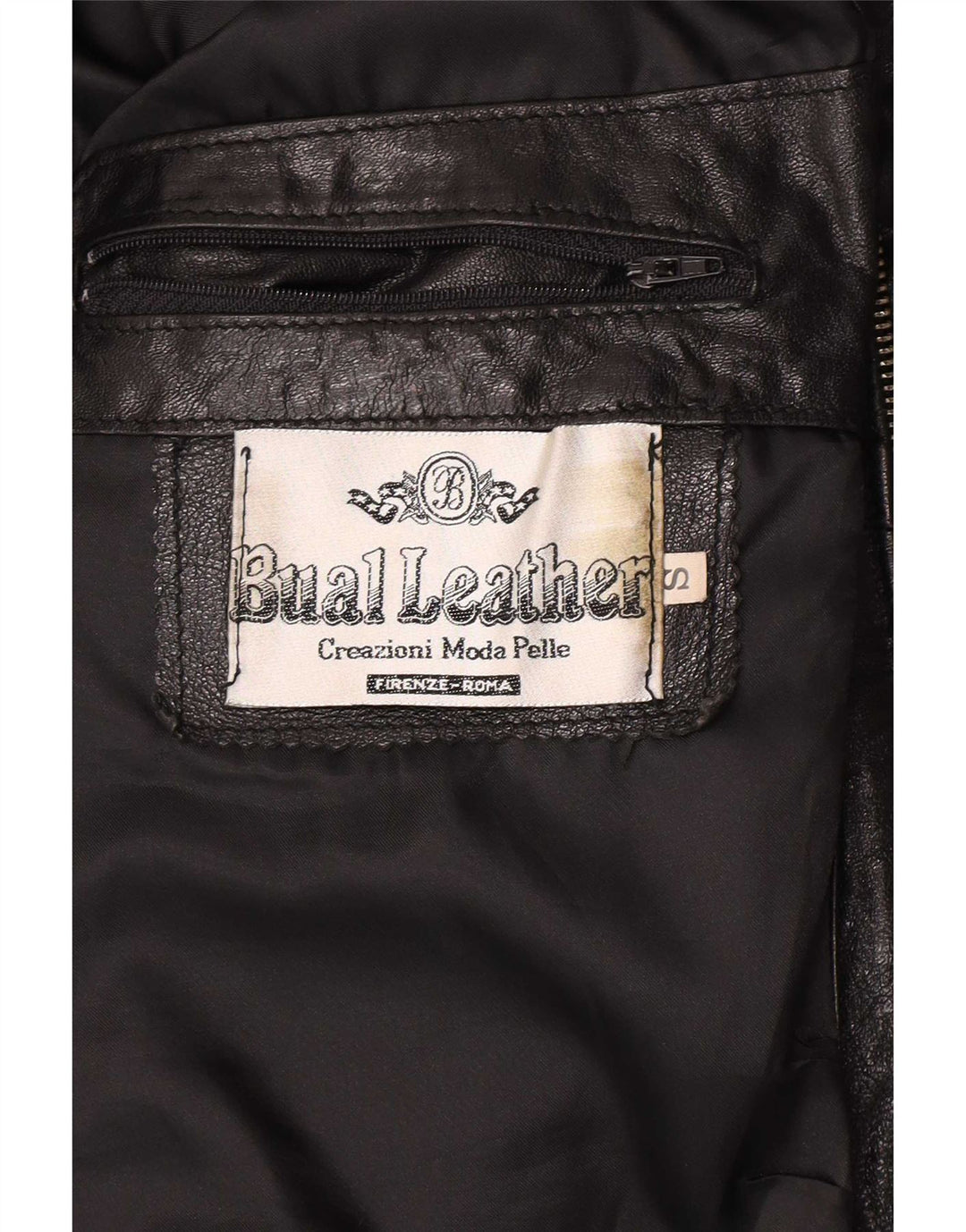 Vintage Ανδρικό Δερμάτινο Μπουφάν UK 36 Small Black