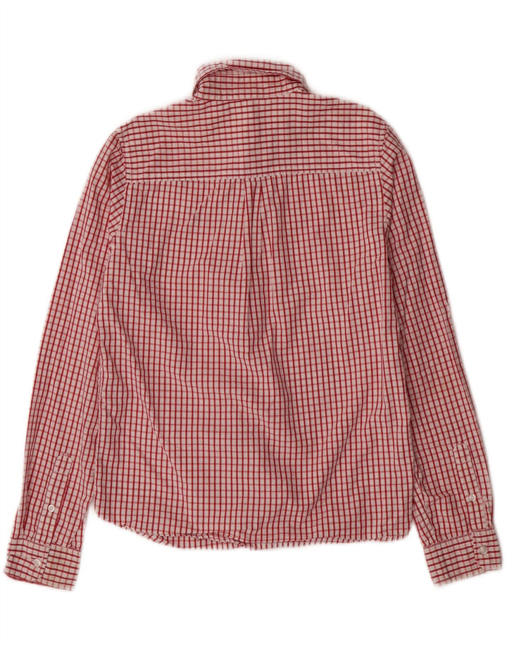 BENETTON Boys Shirt 7-8 Years Red Check