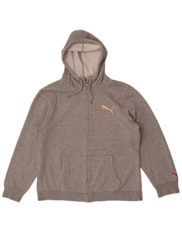Γυναικείο πουλόβερ Puma με φερμουάρ UK 16 Large Grey