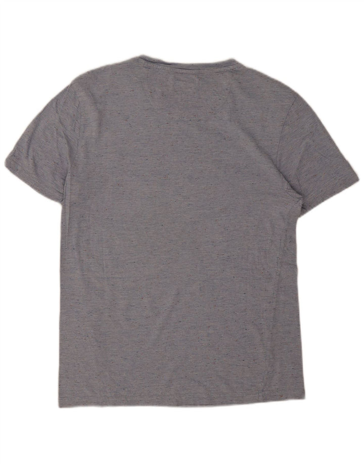 Zara Ανδρικό T-Shirt Top Small Blue Flecked