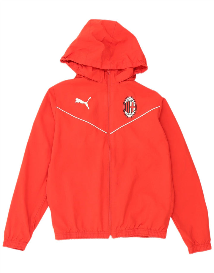 Puma Boys AC Milan με κουκούλα αθλητική φόρμα 13-14 ετών, κόκκινο πολυεστέρα