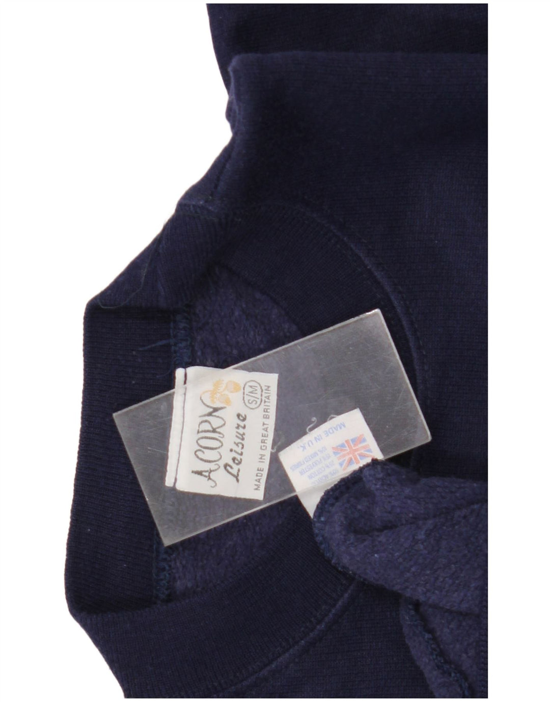 Acorn Γυναικεία γραφικά υπερμεγέθη φούτερ Jumper UK 10 Small Navy Blue