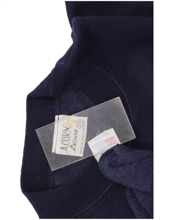 Acorn Γυναικεία γραφικά υπερμεγέθη φούτερ Jumper UK 10 Small Navy Blue