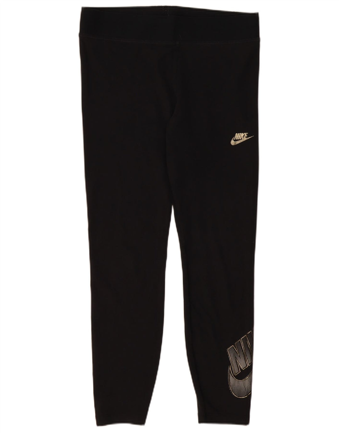 Γυναικείο γραφικό κολάν NIKE UK 18 XL Μαύρο βαμβακερό