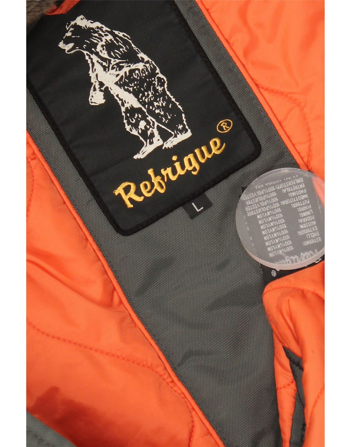 Ανδρικό μπουφάν Parka με κουκούλα Refrigue UK 40 Large Grey Nylon