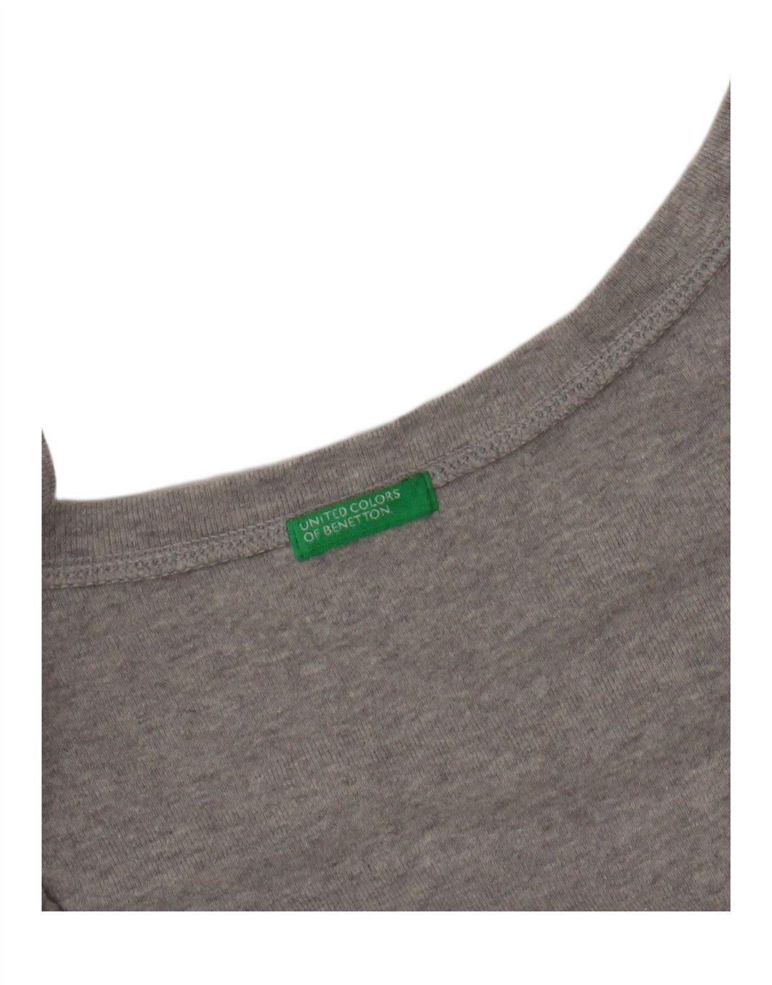 Γυναικείο T-Shirt Benetton Top UK 12 Medium Grey