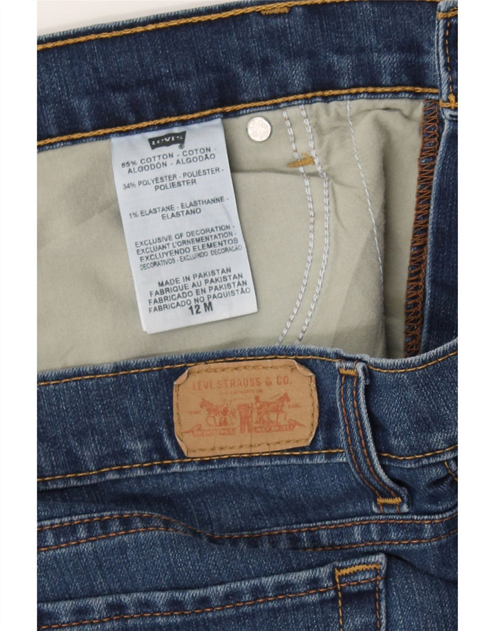 LEVI'S Womens Bootcut Jeans US 12 Large W30 L32 Navy Blue Cotton Vintage Levi's and Second-Hand Levi's from Messina Hembry 