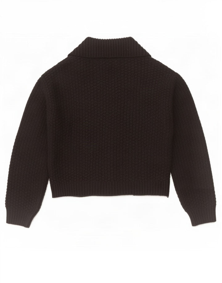 Marks & Spencer Γυναικείο Crop Open Cardigan πουλόβερ UK 12 Medium Black