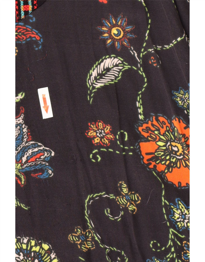 Desigual Γυναικείο Τοπ UK 12 Medium Black Floral