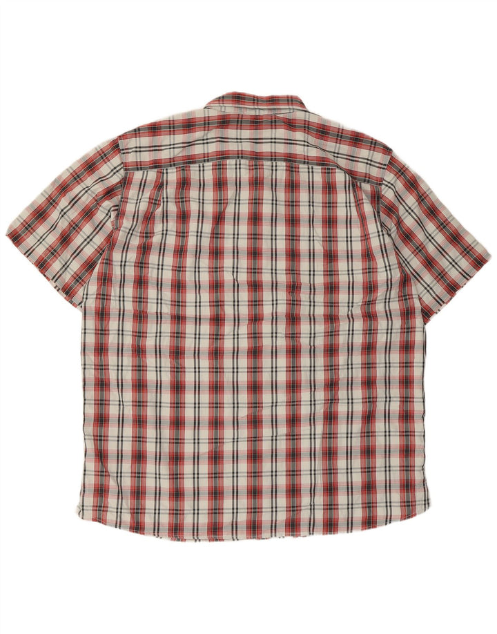 Ανδρικό κοντομάνικο πουκάμισο Eddie Bauer XL Red Check Polyester