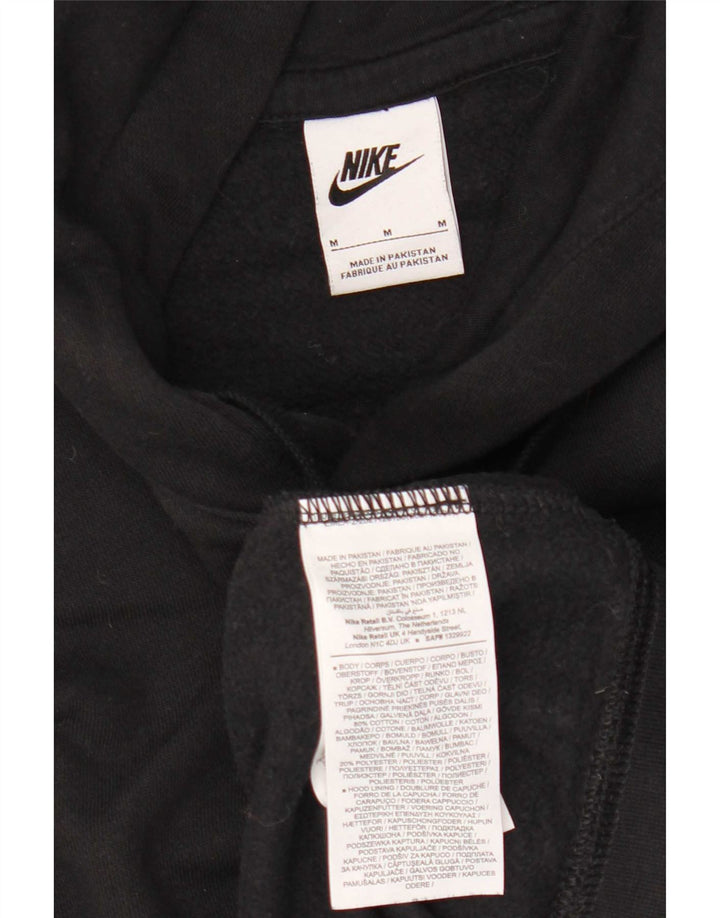 Ανδρικό γραφικό κουκούλα Nike, μεσαίο μαύρο βαμβακερό
