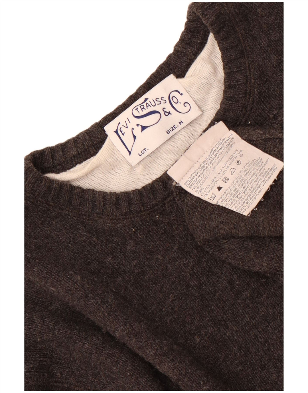 Γυναικείο πουλόβερ Levi's Crew Neck Jumper UK 14 Μεσαίο γκρι βαμβακερό