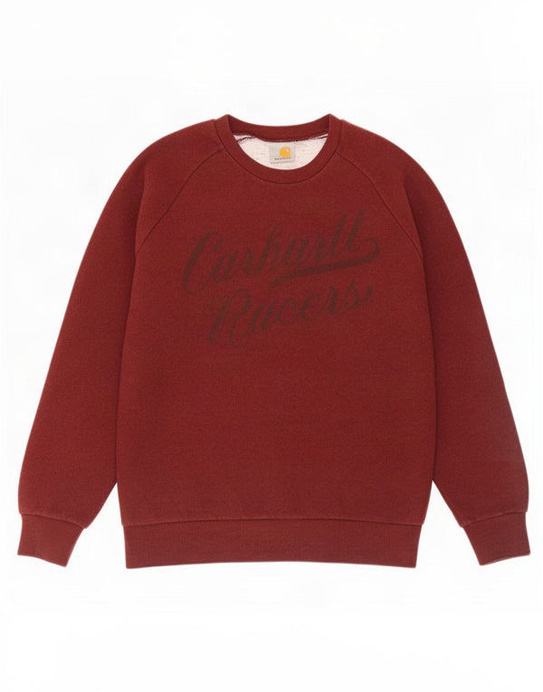 Ανδρικό γραφικό φούτερ Carhartt Jumper Μικρό Βουργουνδί βαμβακερό