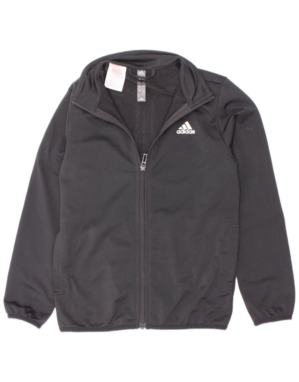 Adidas Boys Graphic αθλητική φόρμα Top Jacket 7-8 ετών Μαύρο Πολυεστέρας