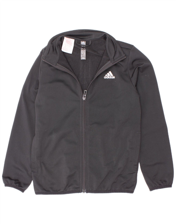 Adidas Boys Graphic αθλητική φόρμα Top Jacket 7-8 ετών Μαύρο Πολυεστέρας