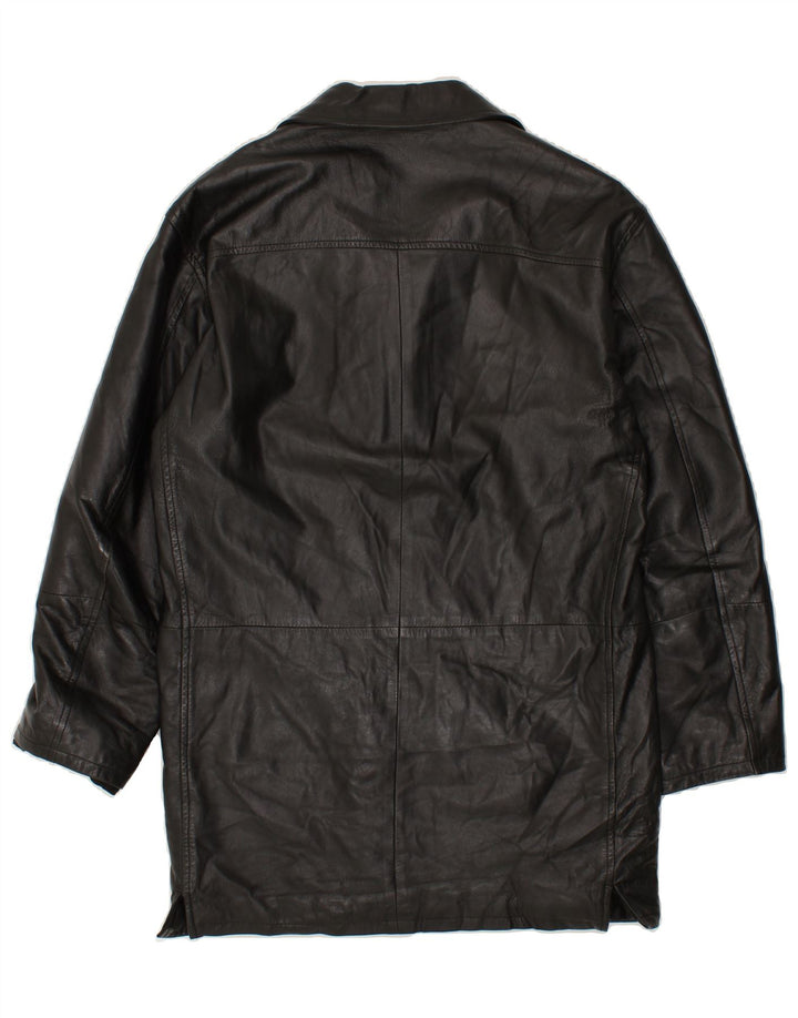 CONBIPEL Ανδρικό Δερμάτινο Παλτό IT 46 Small Black Leather