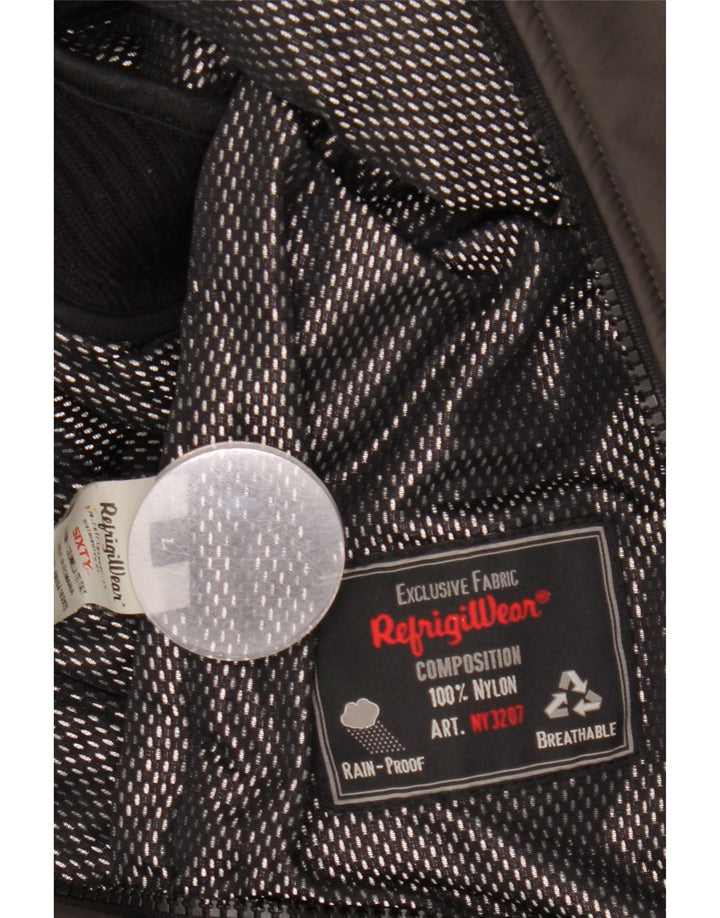 Ανδρικό μπουφάν Refrigiwear Bomber UK 40 Large Brown Nylon