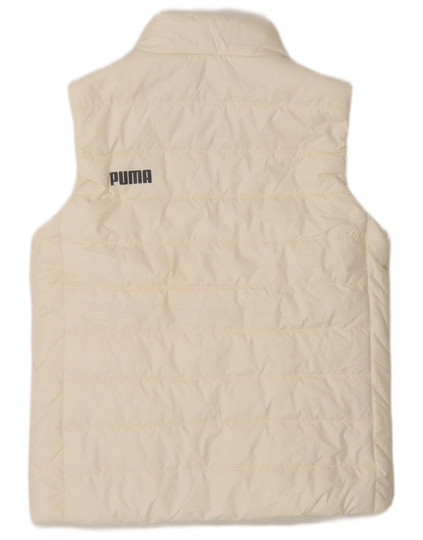 Puma Γυναικείο Gilet UK 10 Small Off White Πολυεστέρας