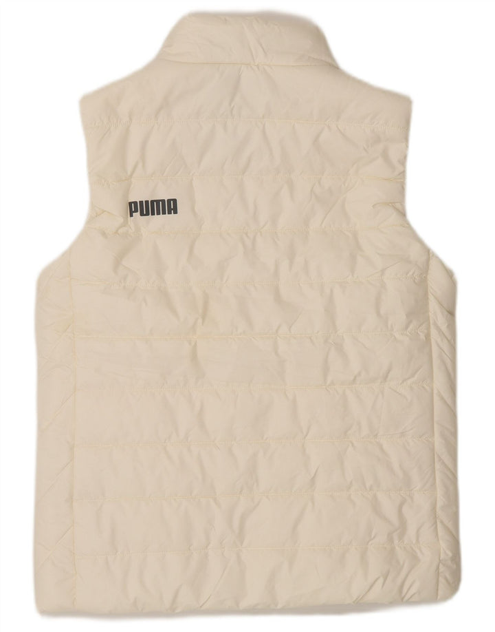 Puma Γυναικείο Gilet UK 10 Small Off White Πολυεστέρας