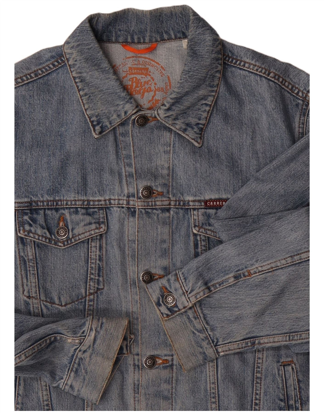 CARRERA Ανδρικό Τζιν Μπουφάν UK 40 Μεγάλο Μπλε Βαμβακερό