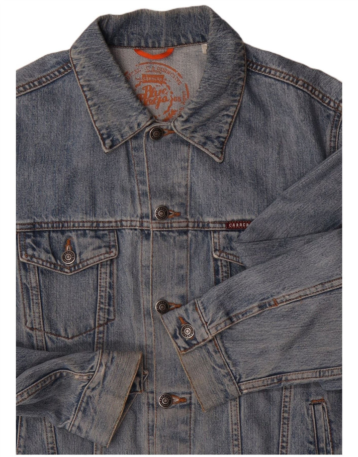 CARRERA Ανδρικό Τζιν Μπουφάν UK 40 Μεγάλο Μπλε Βαμβακερό